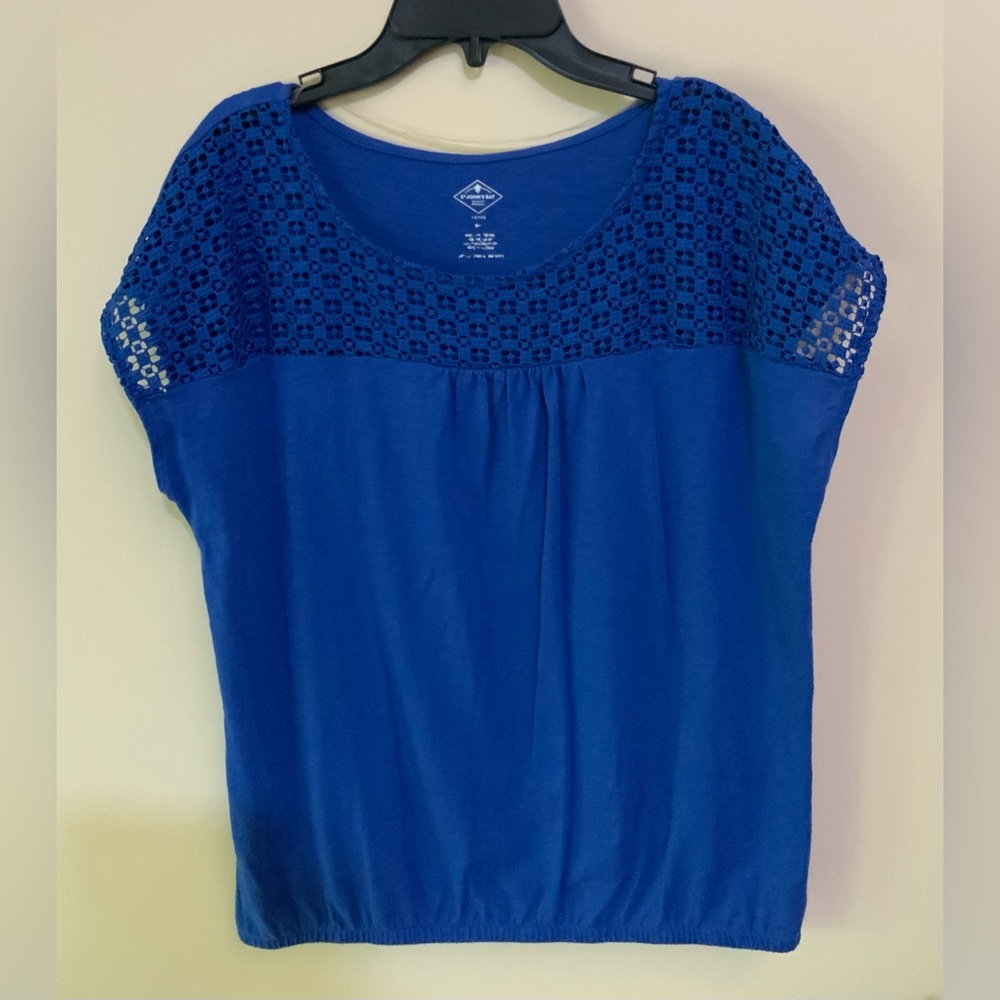 St. John’s Bay Lace Embellished Sleeveless Top - Size S